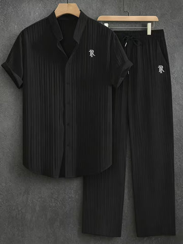New Summer Men's Printed Set